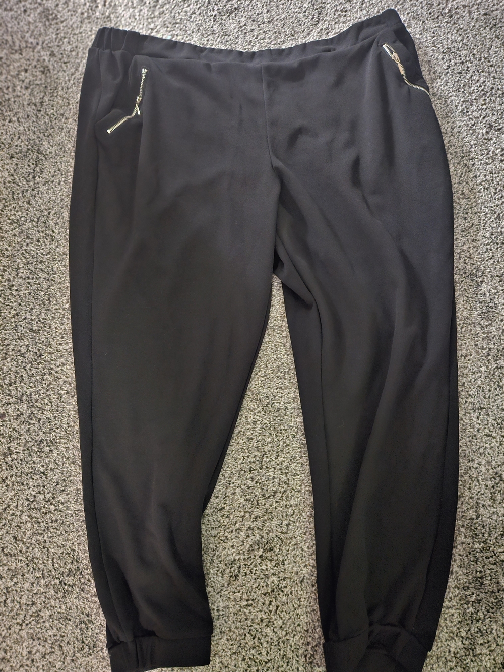Maurices Black Jogger Pants with Zip Pockets